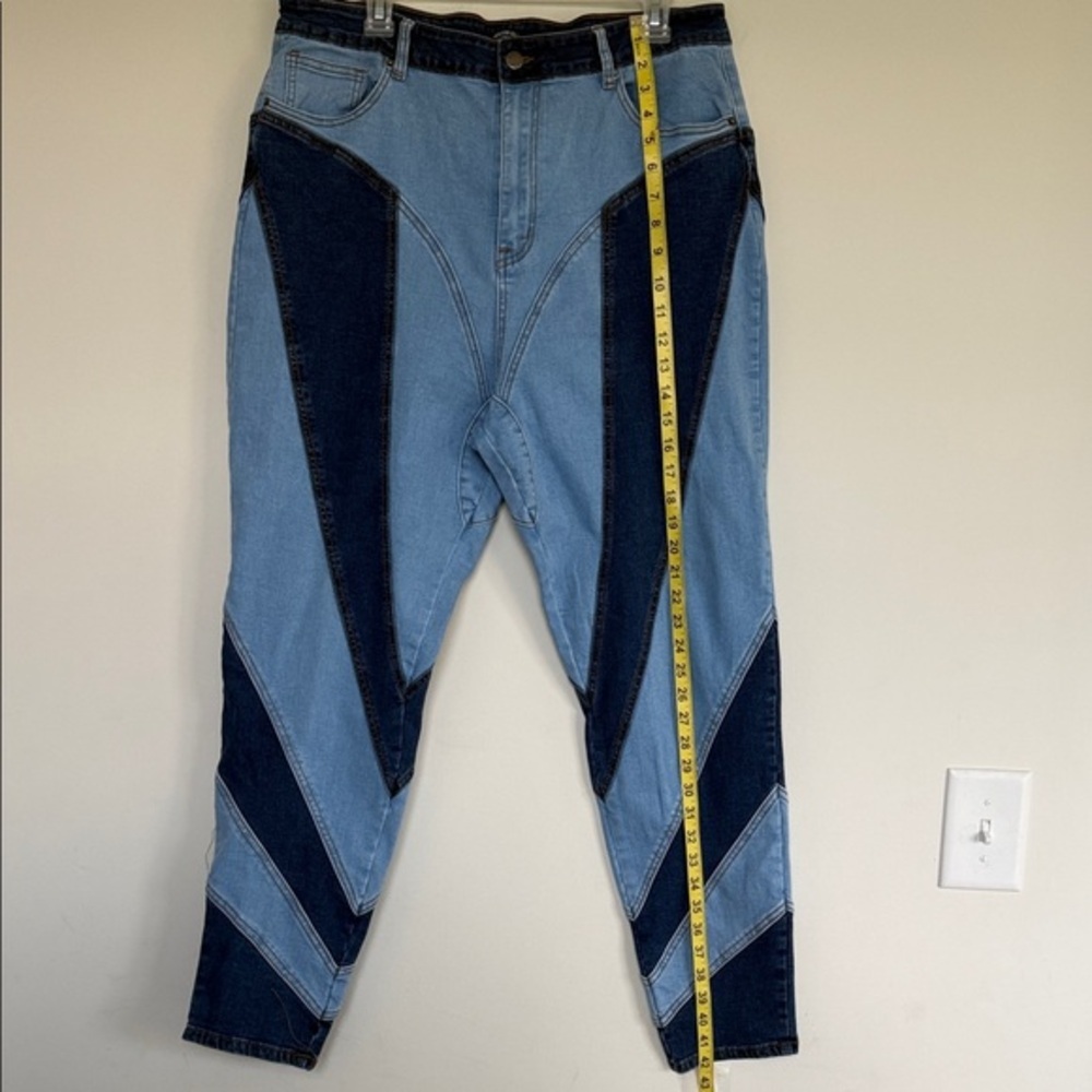 American Bazi Two-Tone Denim Jeans